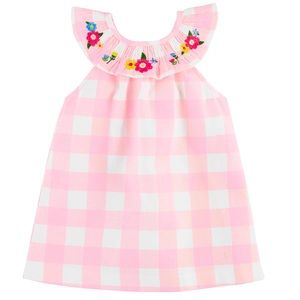 Mud Pie PINK GINGHAM TODDLER DRESS
